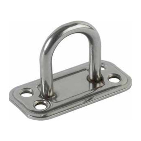 PIASTRA 865\IN CAVALLOTTO FISSO INOX BASE 30X60 MM