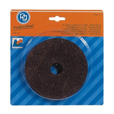 POGGI ART.347.00 6 DISCHI FIBRA D.115 GR.36