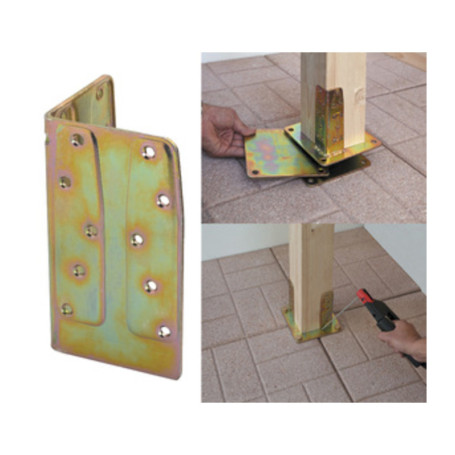 PIASTRA 800\ALA P\SUPPORTO RINF ACC TROP 80X80X140MM