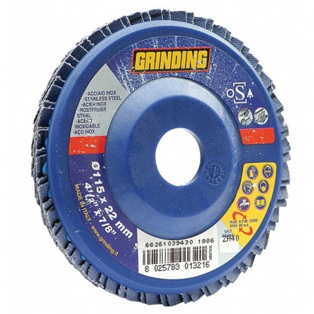 GRINDING DISCO ZIRCONIO LAMELLE MM.115 GR. 80