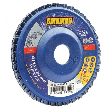 GRINDING DISCO ZIRCONIO LAMELLE MM.115 GR.120