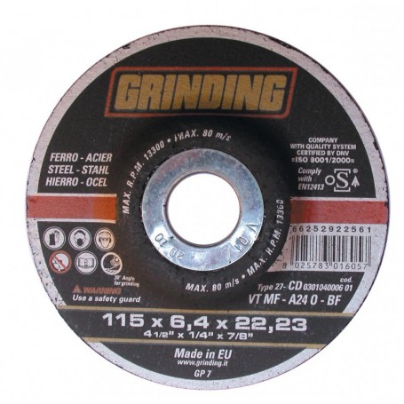 GRINDING MINIDISCO PER SBAVARE FERRO 115X6