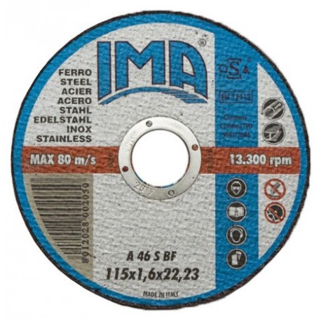 IMA MINIDISCO FERRO CF.5PZ PIANO D.115X1