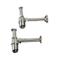 SIFONE A BOTTIGLIA OTTONE CROMATO D 1.1\4*