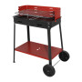 BARBECUE IN ACCIAIO 504.50 C\RUOTE 50X35X80 CM