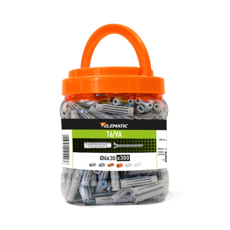 ELEMATIC BARATTOLO 300 TASSELLI T6 D 6X30 C\VITE