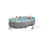 PISCINA C\TELAIO E POMPA OVALE 488X305XH107CM 56448