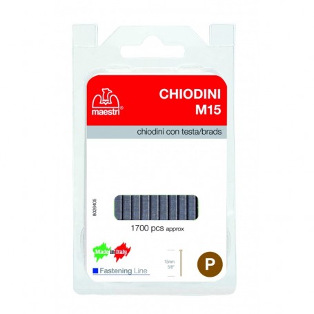 MAESTRI BLISTER CHIODI ART. M15 (PZ.1700)