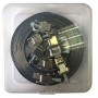NASTRO FASCETTA MT. 5 MM.9 CON 8 MORSETTI