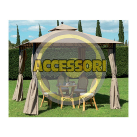 C SET 4 TELI LATERALI P\GAZEBO EDEN\CAIRO BEIGE SC