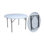 C TAVOLO IN ACCIAIO E HDPE PIEGHEVOLE D 180CM
