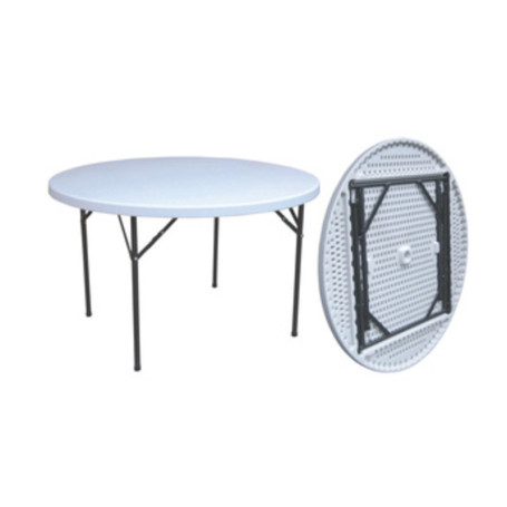C TAVOLO IN ACCIAIO E HDPE PIEGHEVOLE D 152CM