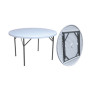 C TAVOLO IN ACCIAIO E HDPE PIEGHEVOLE D 152CM