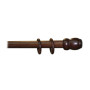 BASTONE LEGNO A TIRO D 35 NOCE SC 150CM S\SUPP.
