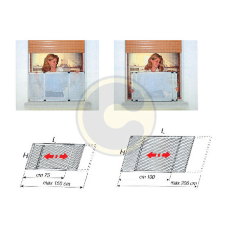 SET 4 SCORREVOLI P\ZANZARIERA ESTENSIBILE