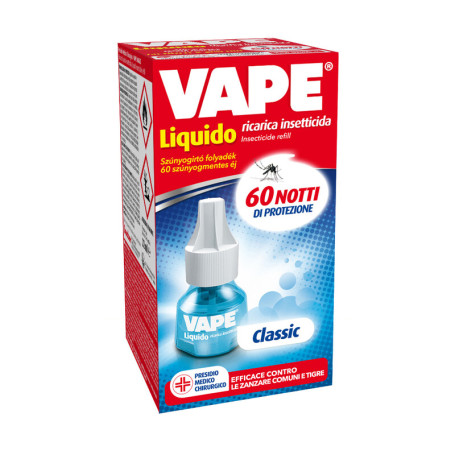 ANTIZANZARE VAPE MAGIC RICAR LIQUIDA 60 NOTTI