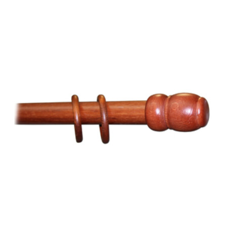 BASTONE LEGNO A STRAPPO D 35 CILIEGIO 150CM S\SUPP.