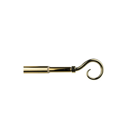 BASTONE METALLO D 12\9  70\120CM RICCIOLO ORO