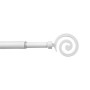 BASTONE METALLO D 12\9  70\120CM SPIRALE BIANCO