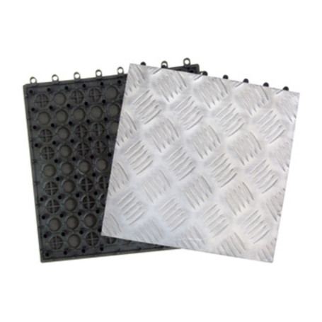 PIASTRELLA ALLUMINIO ANTISCIVOLO CM.30X30