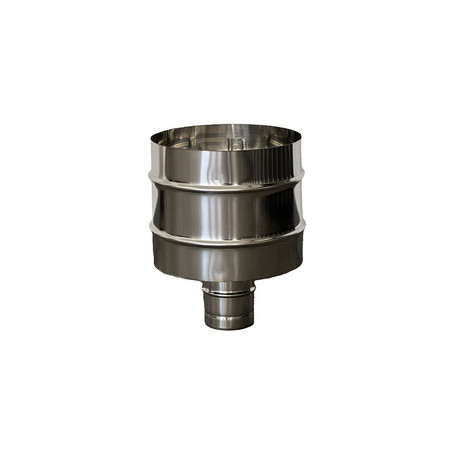 C FUMAIOLO A BOTTE INOX TONDO INOX D  8CM