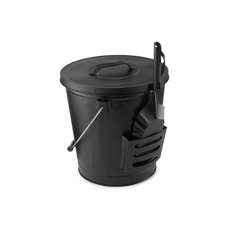 C SECCHIO RACCOGLICENERE C\COPERCHIO E PALA NERO