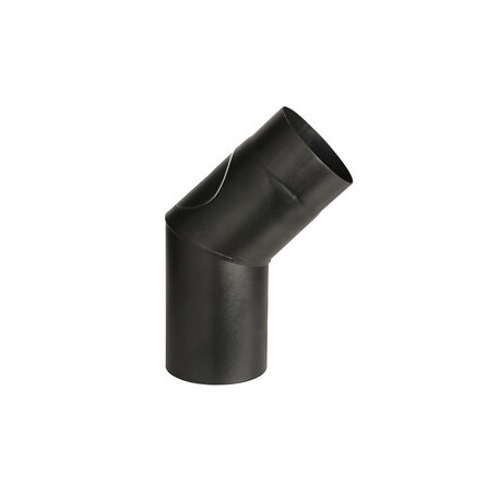 CURVA PORCELLANATA 45 C\ISPEZ  D 15CM NERO OPACO TOP