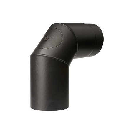 CURVA PORCELLANATA 90 C\ISPEZ  D 13CM NERO OPACO TOP