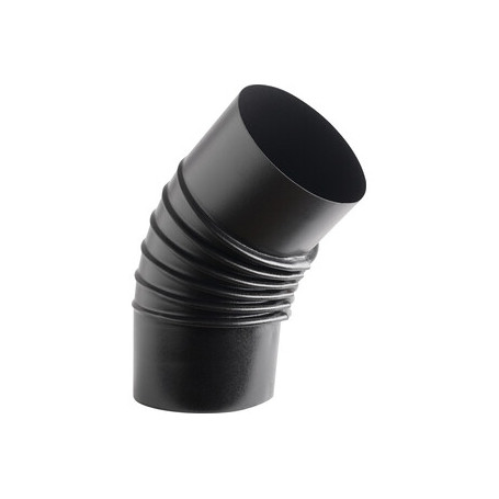 CURVA PORCELLANATA PIEGHETTATA 45 D 13CM NERO OP CLASSIC