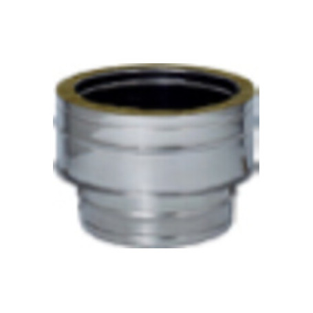 C RACCORDO INOX DA MONO A DOP PARETE D  8\13CM