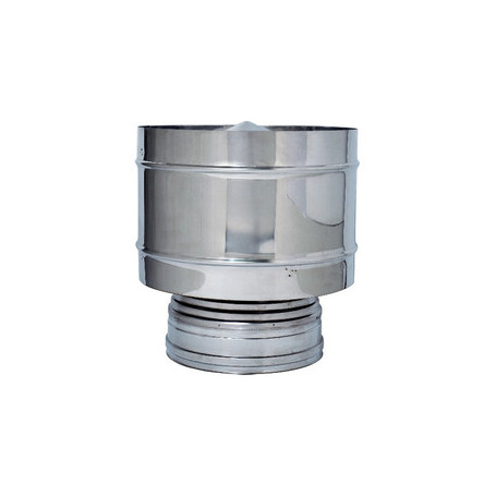 C FUMAIOLO A BOTTE INOX DOP PARETE D 25\30CM