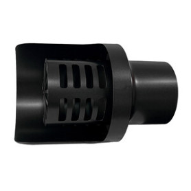 C TERMINALE INOX ORIZZONTALE VERNIC D  8 CM