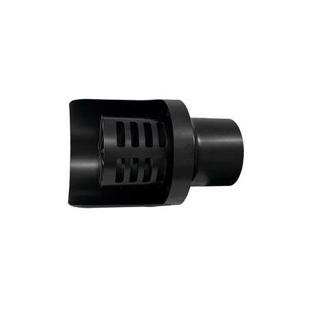 C TERMINALE INOX ORIZZONTALE VERNIC D  8 CM