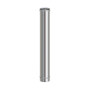 TUBO INOX AISI 304 H 100 CM P\PELLET D  8 CM