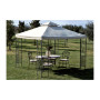 C GAZEBO ACCIAIO 3X3M DECOR ALGERI ECRU