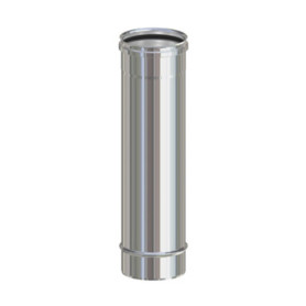 TUBO INOX AISI 304 H  50 CM P\PELLET D  8 CM