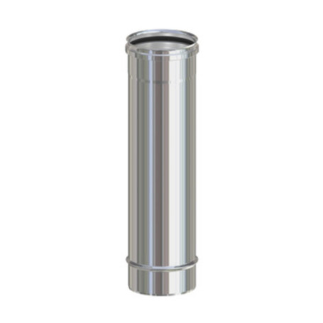 TUBO INOX AISI 304 H  50 CM P\PELLET D  8 CM