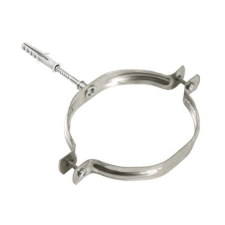 COLLARE INOX C\TASSELLO P\TUBO PELLET D  8CM