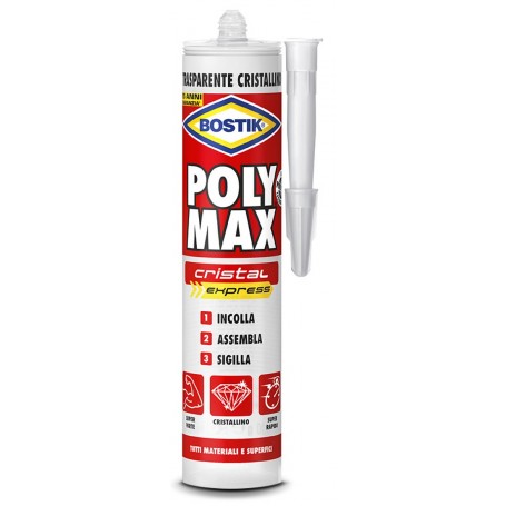 BOSTIK POLYMAX ORIG."CRISTAL"CARTUCCIA GR.300