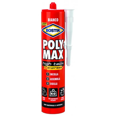 BOSTIK POLYMAX CARTUC.HIGH TACK BIANCO GR.425