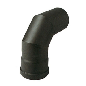 GOMITO P\STUFA A PELLET 90 ATTACCO MF D  8 CM NERO OPACO