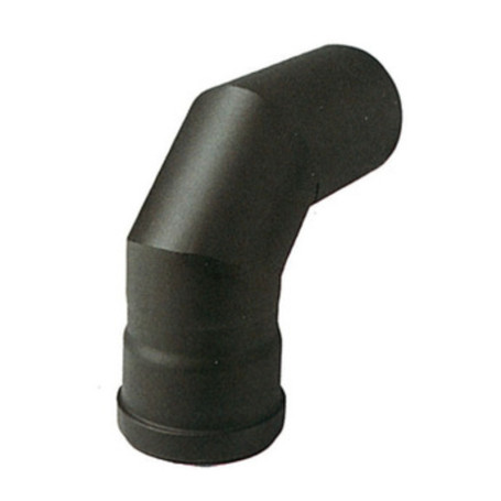 GOMITO P\STUFA A PELLET 90 ATTACCO MF D  8 CM NERO OPACO