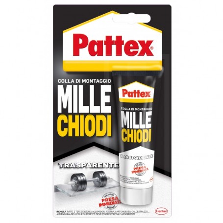 PATTEX MILLECHIODI TRASPARENTE BLISTER GR 40