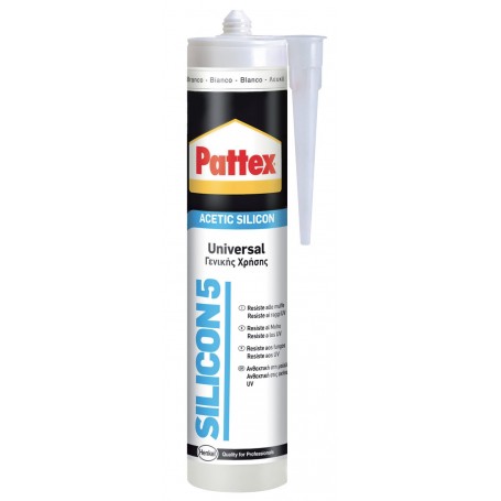 CARTUCCIA SILICON 5 UNIVERSALE BIANCO ML.280