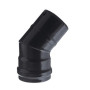 GOMITO P\STUFA A PELLET 45 ATTACCO MF D 10 CM NERO OPACO