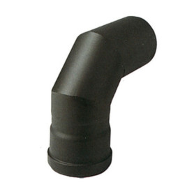 GOMITO P\STUFA A PELLET 90 ATTACCO MF D 10 CM NERO OPACO