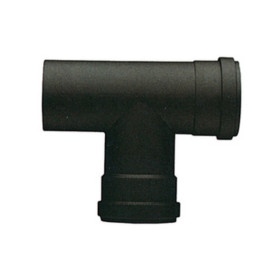 RACCORDO A T P\STUFA A PELLET ATTACCO FFM D 10 CM NERO OPACO