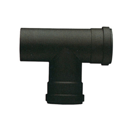 RACCORDO A T P\STUFA A PELLET ATTACCO FFM D 10 CM NERO OPACO