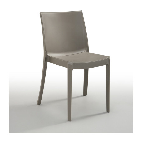 SEDIA POLIPROPILENE PERLA TORTORA