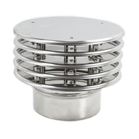 TERMINALE INOX A LAMELLA D 10 CM